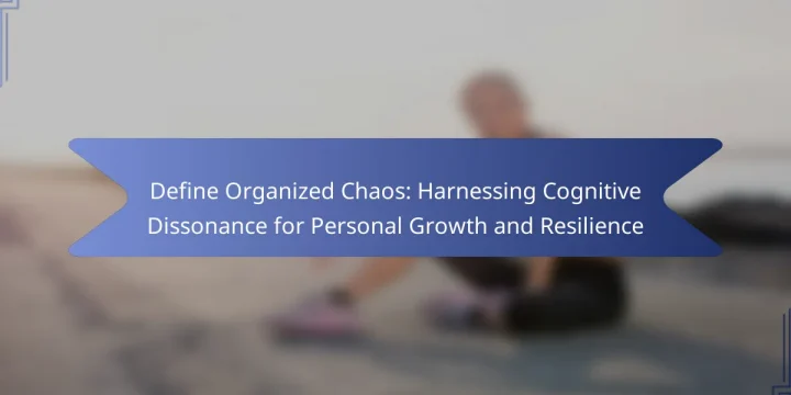 Define Organized Chaos: Harnessing Cognitive Dissonance for Personal Growth and Resilience