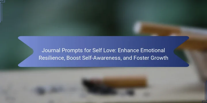 Journal Prompts for Self Love: Enhance Emotional Resilience, Boost Self-Awareness, and Foster Growth