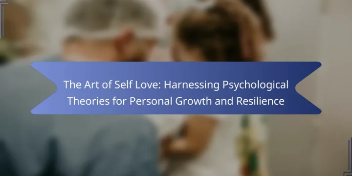 The Art of Self Love: Harnessing Psychological Theories for Personal Growth and Resilience