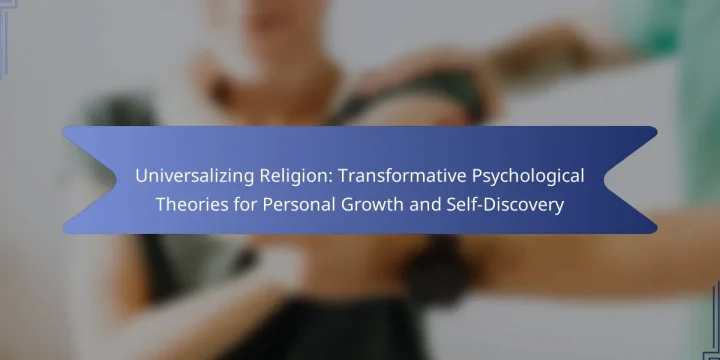 Universalizing Religion: Transformative Psychological Theories for Personal Growth and Self-Discovery